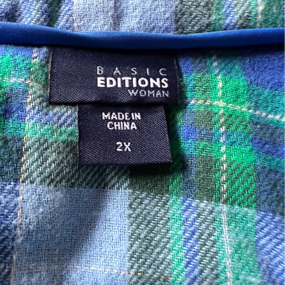 NWOT. Basic Edition, flannel lined, quilted vest. SZ 2X. - Picture 5 of 7